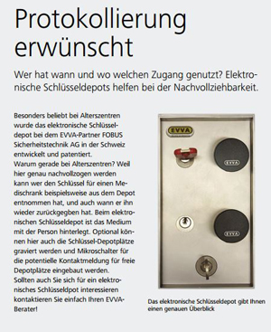 Schlüsseldepot: Protokollierung erwünscht