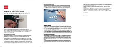 Sicherheit Der Schock mit dem Schlüssel